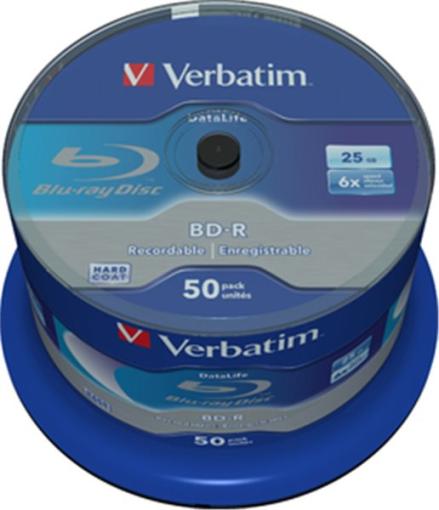 Verbatim BD-R SL 50ks, 25GB 6x - Blu-ray