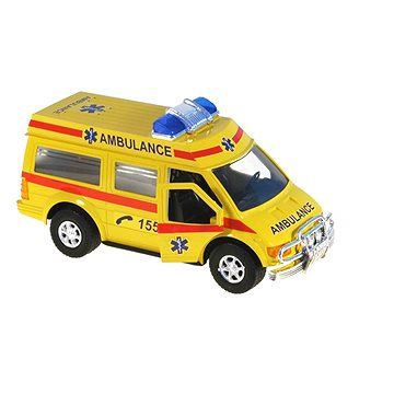 Mikro Auto slovenská ambulancia 27cm, zotrvačník - Model