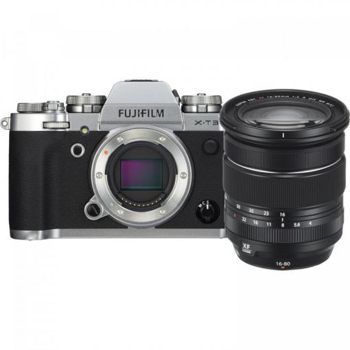 Fujifilm X-T3 + XF 16-80mm f/4 R WR OIS strieborný - Digitálny fotoaparát