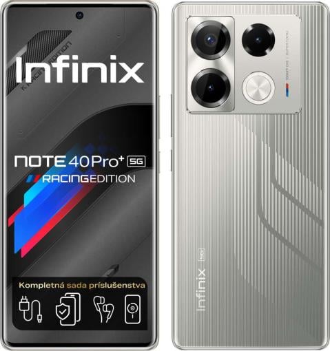 Infinix Note 40 PRO+ 5G 12/256GB sivý - Mobilný telefón