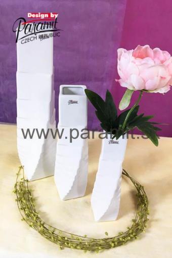 Paramit - Váza STEP 25cm biela