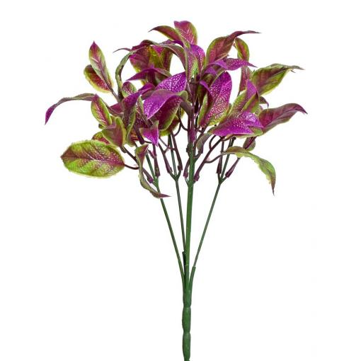 Zápich lístky šalvia fialová 29cm - Umelé kvety