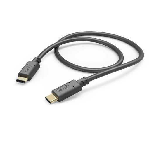 Hama kábel USB-C to USB-C čierny 1.5m - prepojovací kábel USB-C