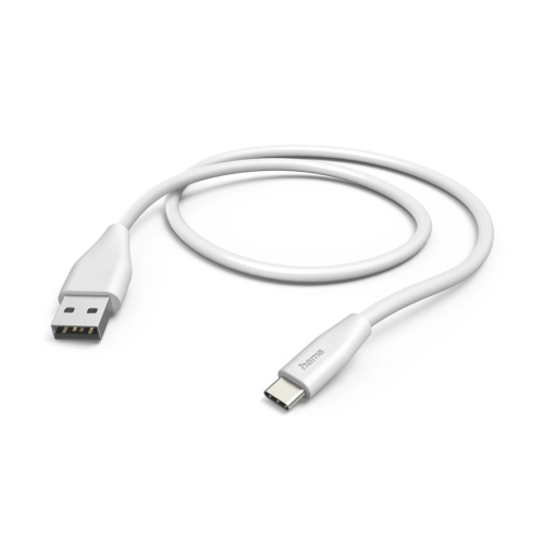 Hama kábel USB-C 1.5m 3A biely - Dátový a nabíjací kábel USB 2.0