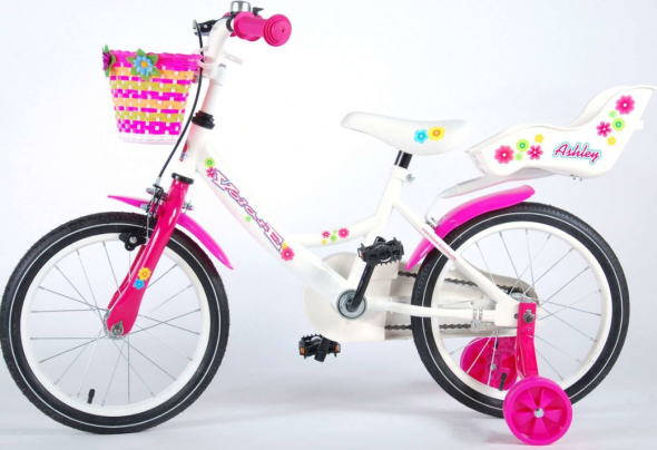 VOLARE Detský bicykel pre dievčatá, Ashley ,,16" - ružový - Bicykel 16"