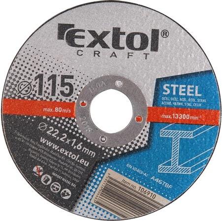 EXTOL - Kotúč rezný 115x1,6x22,2 mm