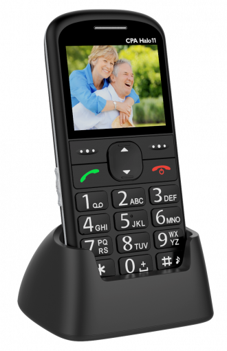 CPA HALO 11 čierny - Mobilný telefón s nabíjacím stojanom