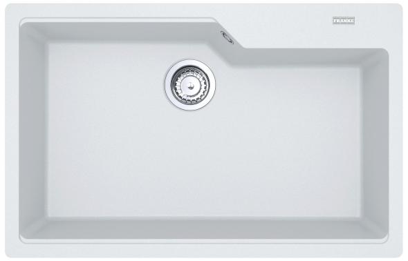 Franke UBG 610-78 biela-ľad - Kuchynský drez, 780x500,sifón, biela-ľad