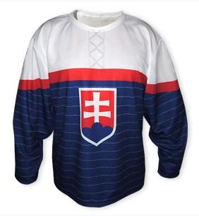 Dres Slovensko s hymnou, modrý veľkosť M - Hokejový dres