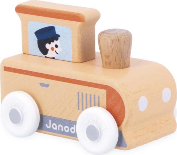 Janod Janod Cross roads Drevené auto na tlačenie Rušeň