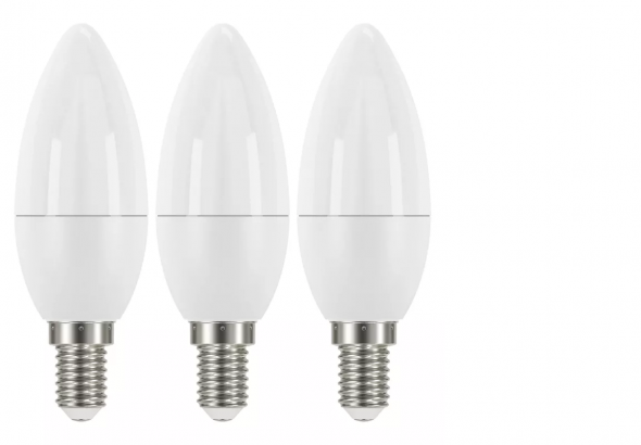 Emos Classic candle 5W E14 teplá biela 3ks - LED žiarovky set