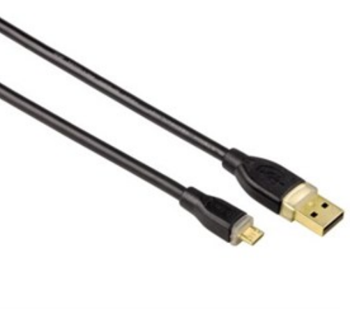 Hama Micro USB 2.0 kábel čierny 1.8m - kábel typ A - micro B