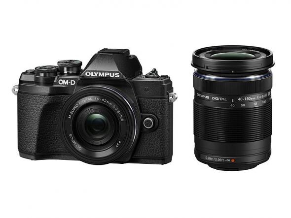 Olympus OM-D E-M10 III čierny Kit + Pancake EZ-M 14-42mm EZ čierny + EZ-M 40-150mm R čierny - Digitálny fotoaparát