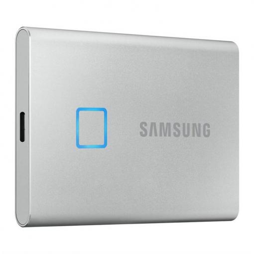 Samsung T7 Touch 1TB silver - SSD prenosný disk USB-C 3.1