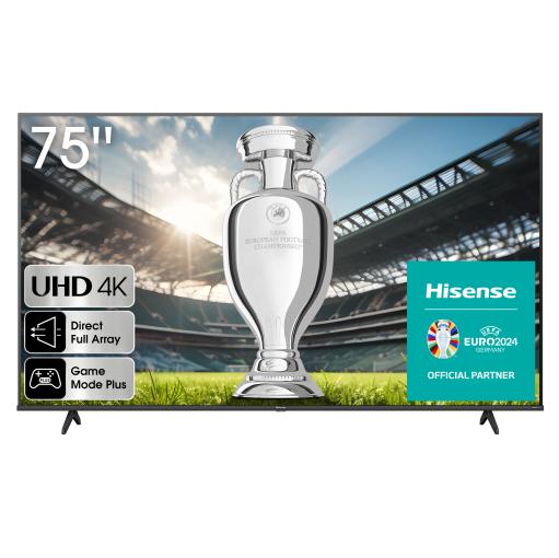 HISENSE 75A6K  + súťaž o lístky na EURO 2024 - 4K UHD TV