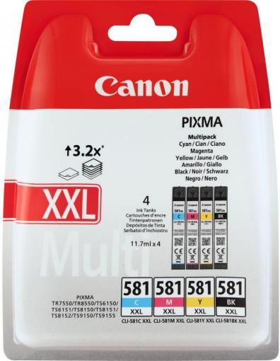 Canon CLI-581 set CMYK XXL - Náplň pre tlačiareň