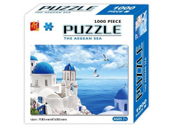 MIKRO -  Puzzle 70x50cm Egejské more 1000dielikov - Puzzle