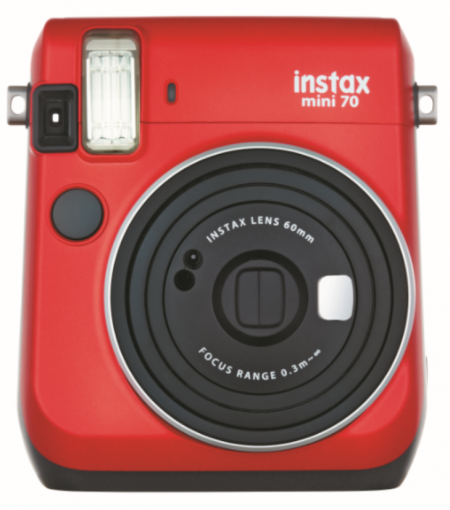 Fujifilm Instax mini 70 červený - Fotoaparát s automatickou tlačou