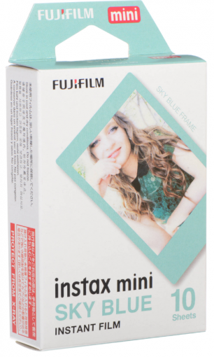 Fujifilm Instax MINI 10list modrý rám - Fotopapier určený pre fotoaparáty Instax MINI