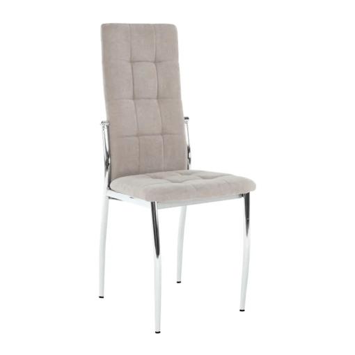 ADORA NEW HN - stolička jedálenska hnedá/chróm, max 110kg