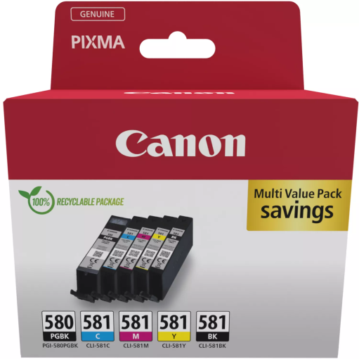 Canon PGI-580PGBK / CLI-581CMYK Multi pack - Náplne pre tlačiareň
