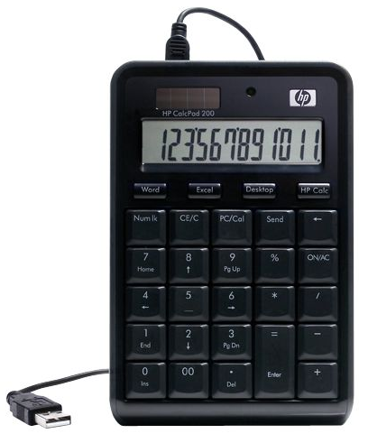 HP CalcPad 200 Calculator and Numeric Keypad - Numerická klávesnica s kalkulačkou