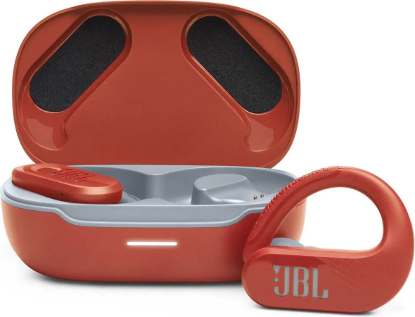 JBL Endurance Peak 3 Red - Športové TWS bezdrôtové slúchadlá do uší