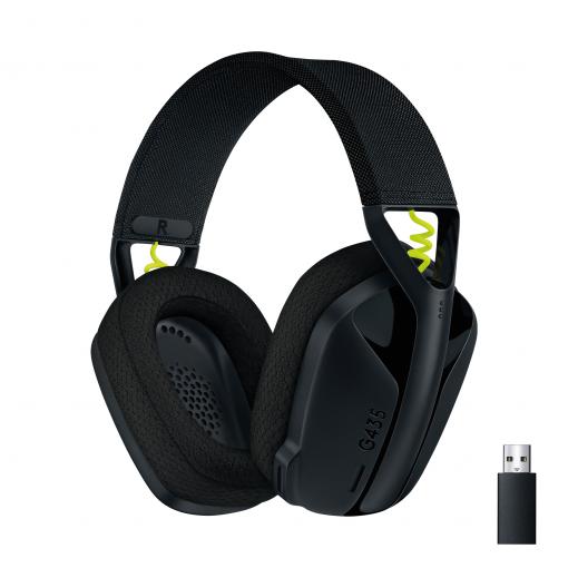 Logitech G435 LIGHTSPEED Wireless Gaming Headset black - Hráčske slúchadlá s mikrofónom