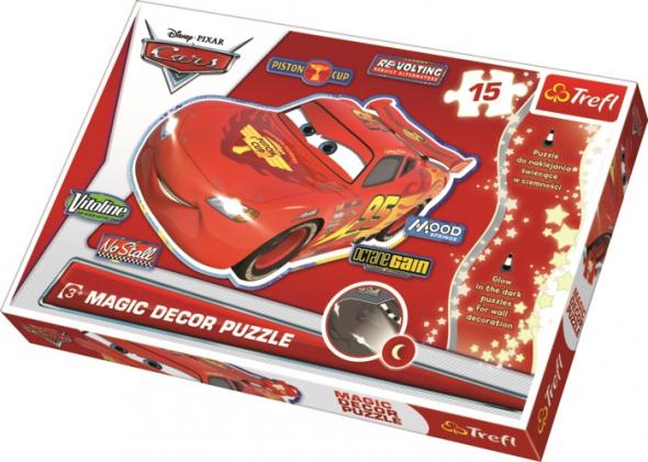 Trefl Magic Decor Cars - Fosforové puzzle