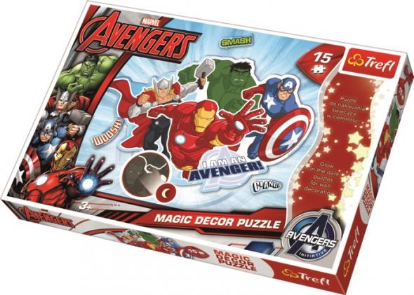 Trefl Magic Decor Avengers - Fosforové puzzle