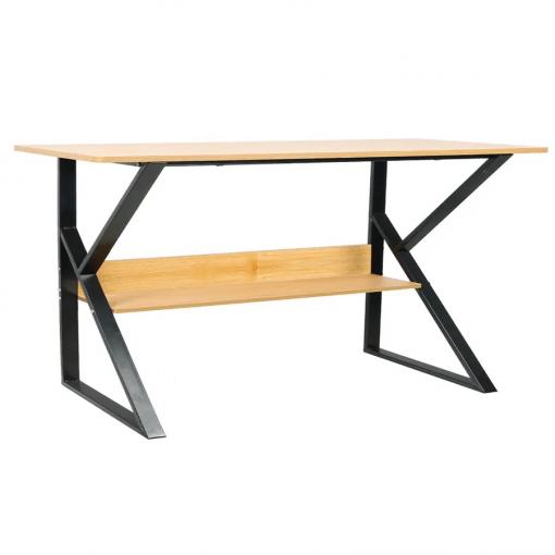 TARCAL 100 BK/CI - Písací stôl s policou, buk/čierna