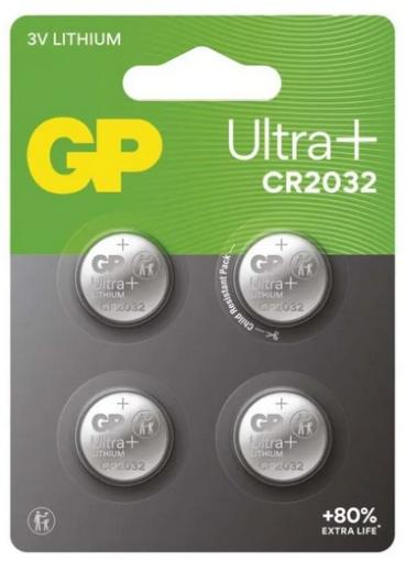 GP Ultra plus CR2032 4ks - Batérie líthiové