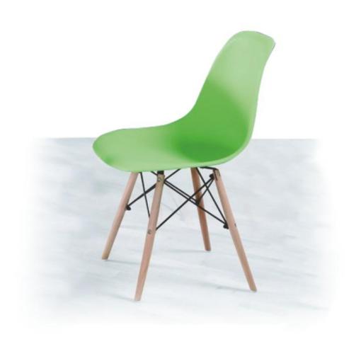 CINKLA 2 NEW ZE - stolička jedálenská zelená/buk
