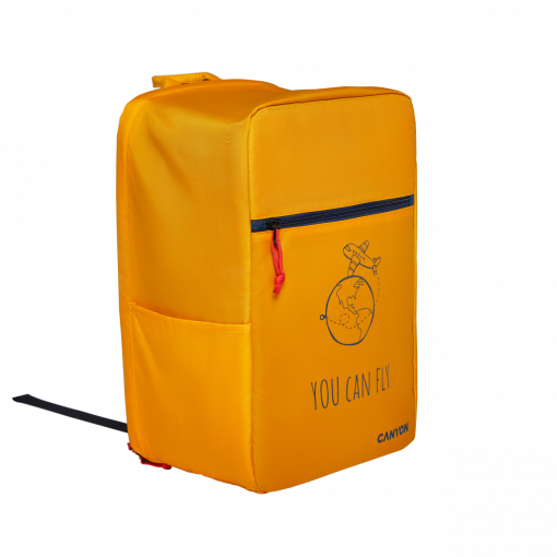 Canyon CSZ-03 žlto-modrý - Príručný batoh pre nízkonákladové letecké spoločnosti s priečinkom pre notebook 15.6"