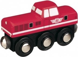 Maxim Dieselová lokomotíva červená - Vláčik
