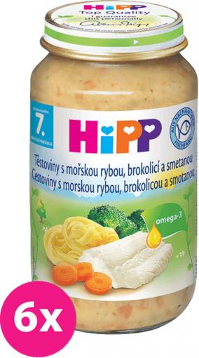 6x HiPP BIO Tagliatelle s morskou rybou, brokolicou a smotanou 220 g