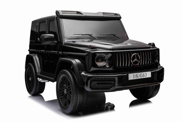 BENEO Mercedes-Benz G63 AMG 4x42 Dvojmiestne 24V, čierné lak, MP4 s USB/AUX vstup, Pohon 4x4, Batéri - Elektrické autíčko