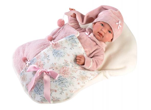 Llorens Llorens 84450 NEW BORN - realistická bábika bábätko so zvukom a mäkkým látkovým telom 44cm