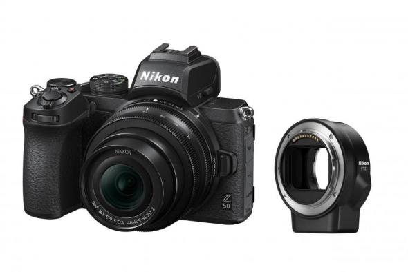 Nikon Z50 + 16-50 mm f/3,5-6,3 VR + FTZ adaptér - Digitálny fotoaparát