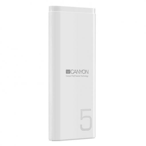 Canyon USB-C 5000mAh biely - Power bank polymérový
