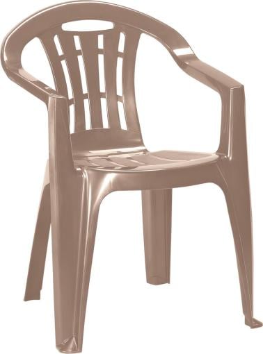 CURVER® MALLORCA CA - stolička bez podušky, cappuccinová, plastová, max 100kg