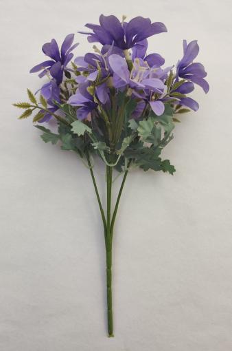 Kytica kvietky FIALOVÁ 30cm - Umelé kvety