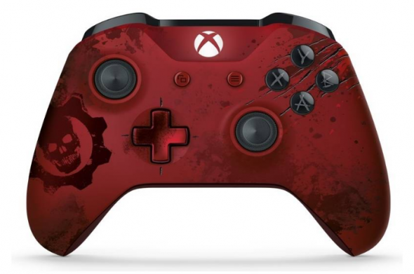 Microsoft XBOX ONE S Wireless Controller Gears of War 4 Crimson Omen Limited Edition - Gamepad