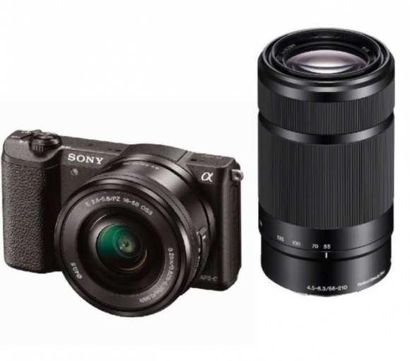 Sony ILCE 5100YB čierny + 16-50 mm + 55-210 mm - Digitálny fotoaparát