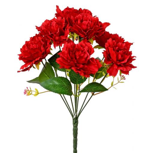 Kytica ruža červená 36cm - Umelé kvety