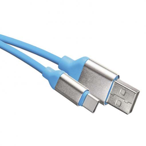 Emos Kábel USB-C 1m modrý - Prepojovací kábel