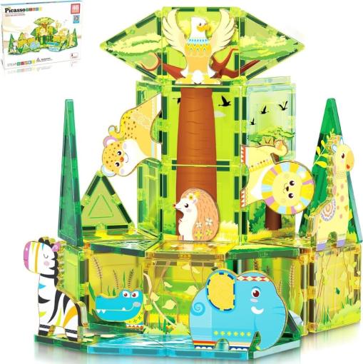 Orbico Picasso stavebnica Safari Set s 8 zvieratami