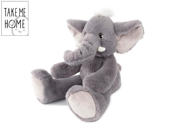 MIKRO -  Take Me Home slon plyšový 36cm 0m+ - plyšová hračka