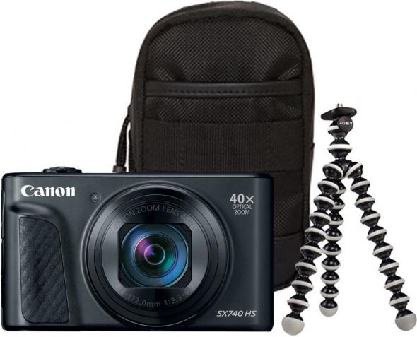 Canon PowerShot SX 740 čierny Travel kit - Digitálny fotoaparát