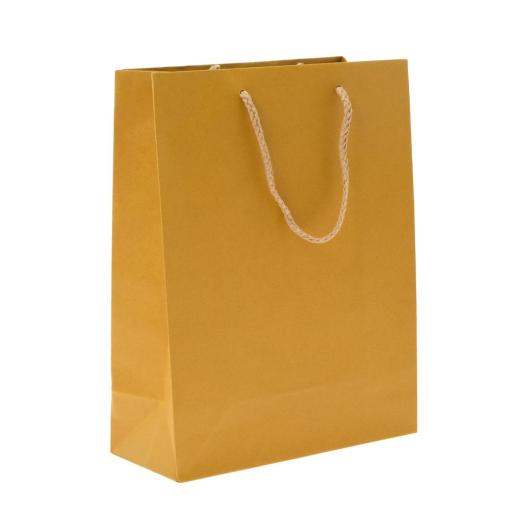 Darčeková taška KRAFT žltá 29x22x10cm - Taška darčeková